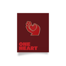 Paint the Town Red One Heart Enamel Pin